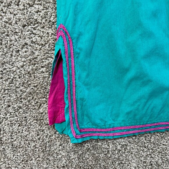 Gretchen Scott Womens S Tunic Dress Embroidery 3/4 Sleeves Boho Style - Picture 3 of 10